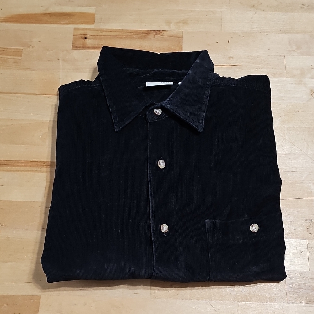 🍁 Men's Classic Long Sleeve Corduroy Button Down Shirt
